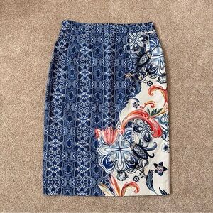 Anthropologie Moulinette Soeurs Floral Print Pencil Skirt Size 6